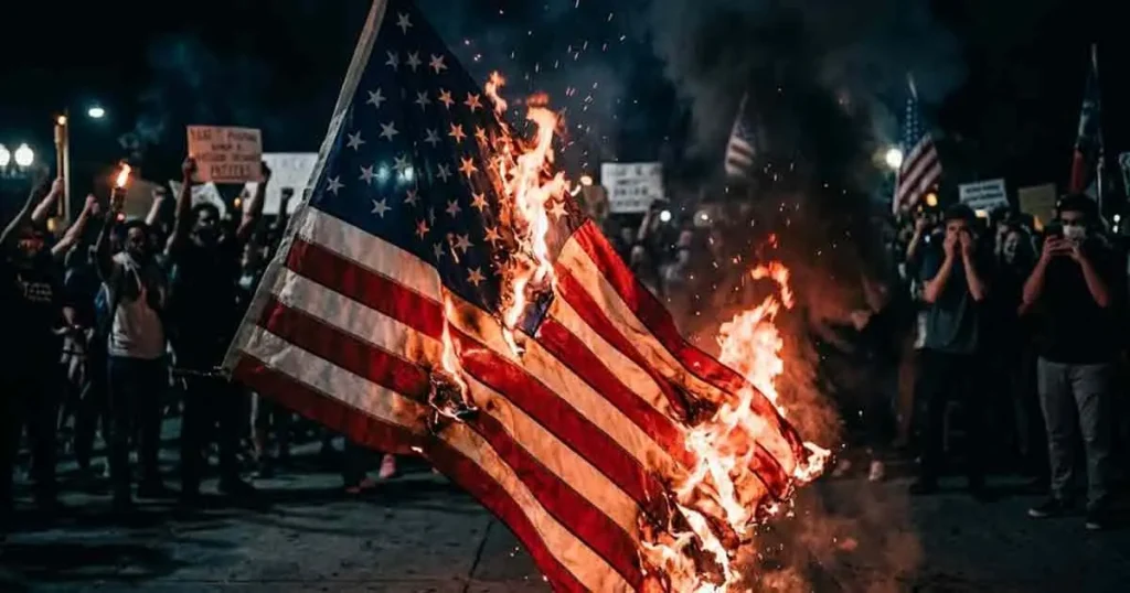 is it illegal to burn the american flag in america