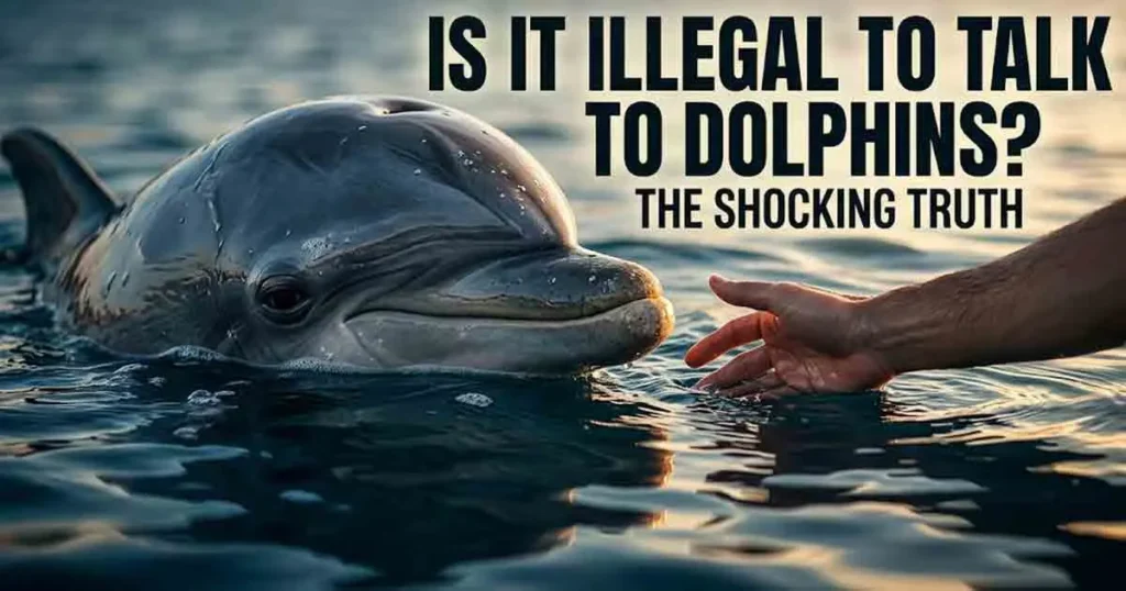 is it illegal to talk to dolphins