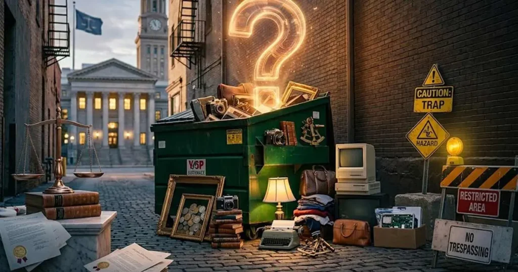 is it illegal to dumpster dive in iowa