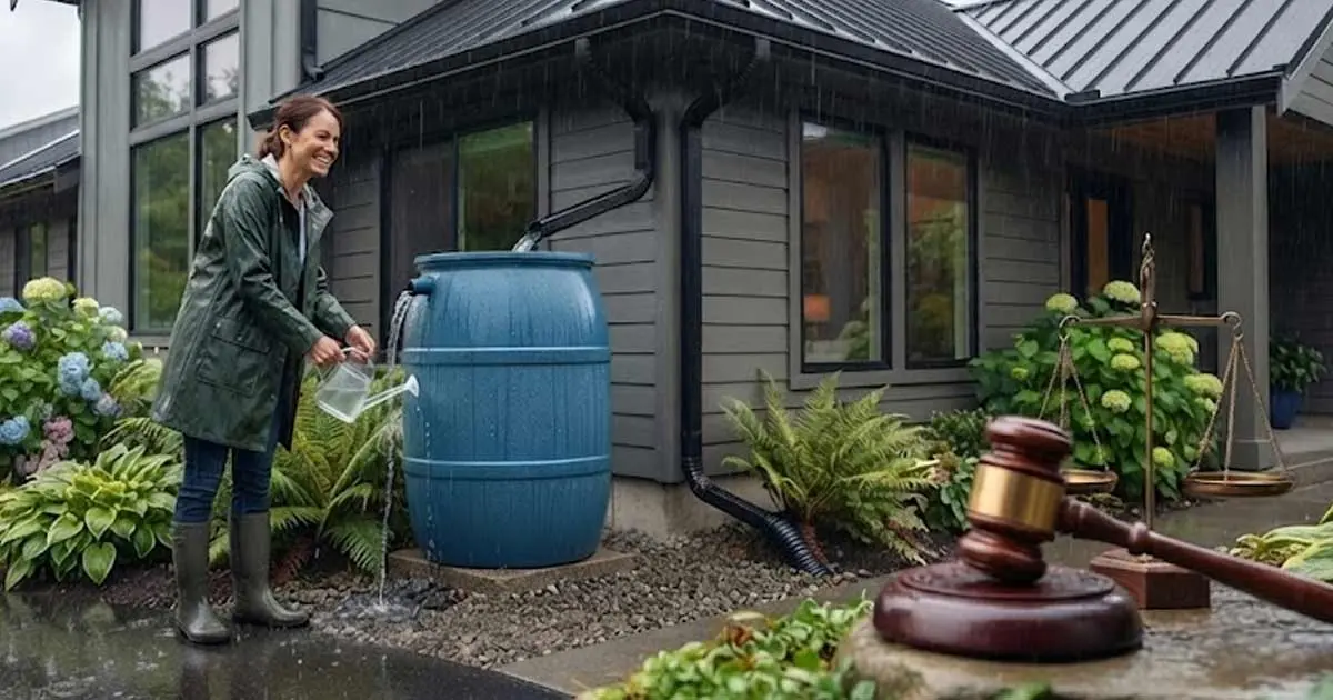 is it illegal to collect rainwater in oregon